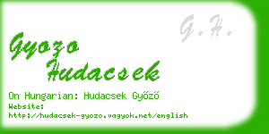 gyozo hudacsek business card